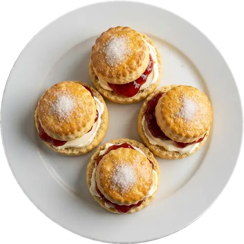 Scones with Clotted Cream and Jam