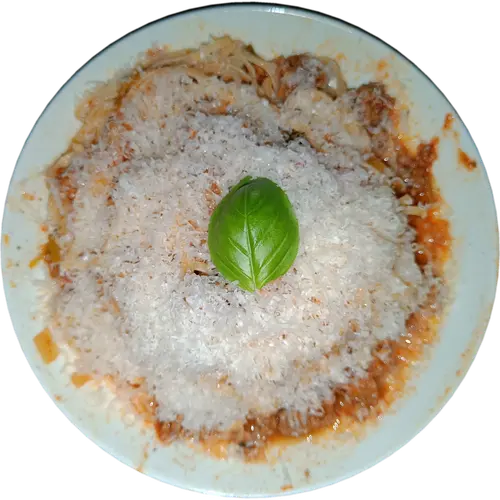 Spaghetti Bolognese with Parmesan