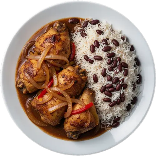 Caribbean Chicken with Rice and Beans