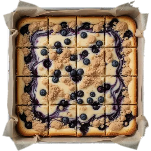 Blueberry Cheesecake Crumble Bars