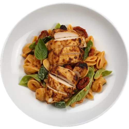 Grilled Chicken and Sun-Dried Tomato Pasta Salad