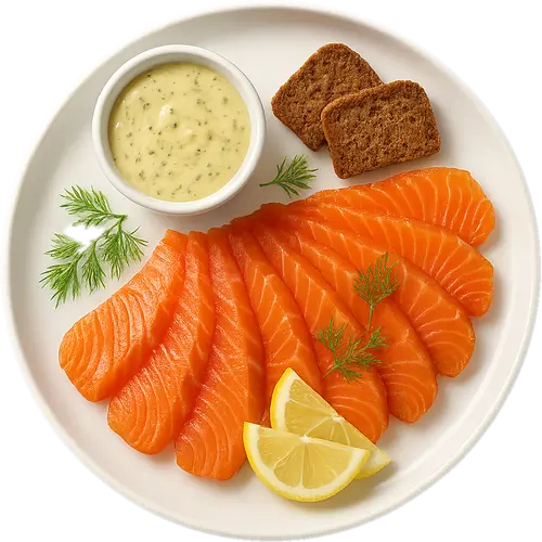 Gravlax with Dill Mustard Sauce