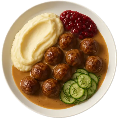 Köttbullar with Lingonberry Sauce (Swedish meatballs)