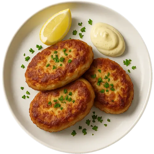 Fiskefrikadeller (Danish fish cakes)
