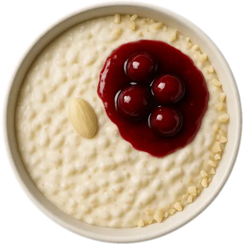 Risalamande (Danish rice pudding)