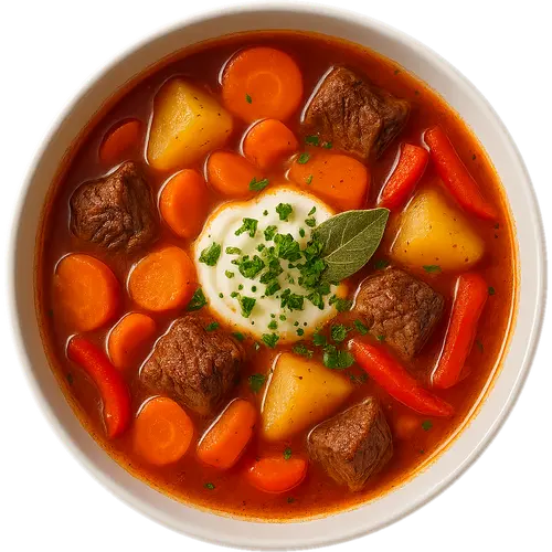Gulashsuppe (Scandinavian goulash soup)