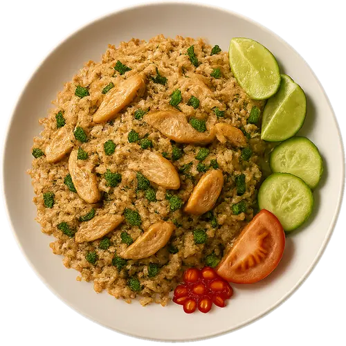 Khao Pad (Thai Fried Rice with Chicken)