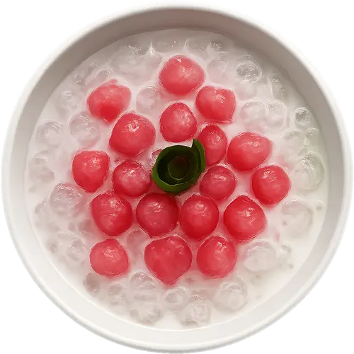 Tub Tim Grob (Water Chestnuts in Coconut Milk)