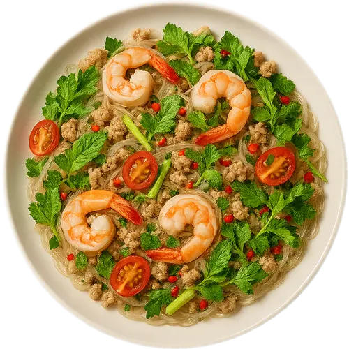 Yam Woon Sen (Glass Noodle Salad)