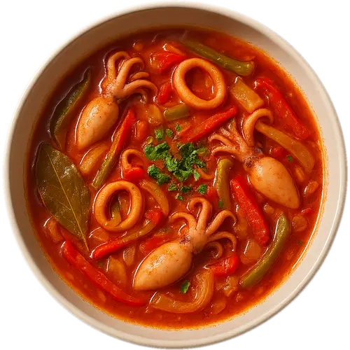 Txipironada (squid stew with vegetables)