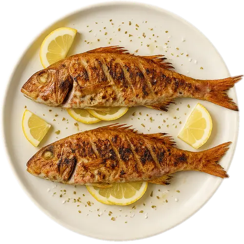 Psito Barbounia (Grilled Red Mullet)