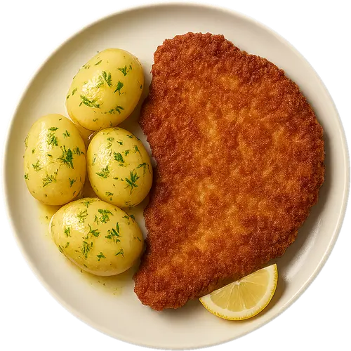 Kotlet Schabowy with Potatoes