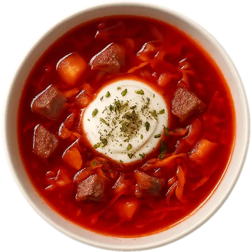 Borscht with meat
