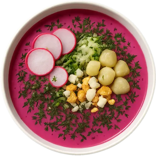 Chłodnik (cold beet soup)