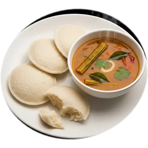 Idli with Sambar