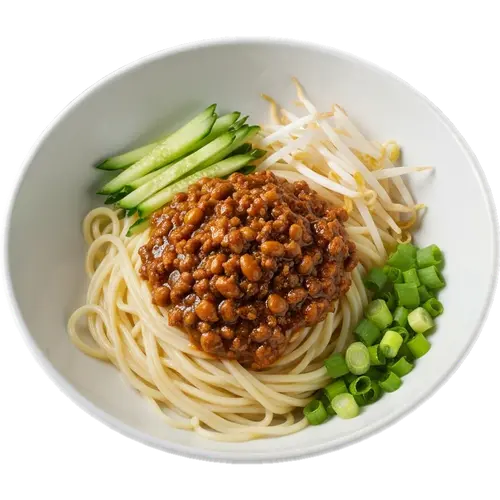 Zha Jiang Mian (Noodles with Fermented Bean Sauce)