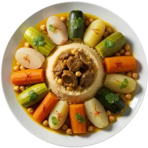 Moroccan Couscous with Seven Vegetables